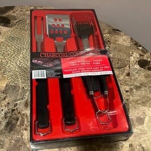 Charcoal Companion 4 Piece Barbecue Tool Set